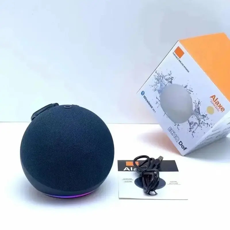 Compact Portable Wireless Bluetooth Speaker with RGB Lighting, Waterproof Subwoofer, USB Charging, and Multifunctional Features for Home and Outdoor Use