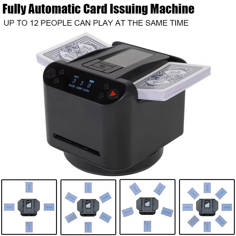Automatic Card Dispenser for Outdoor Camping, Birthday Parties Adjustable Card Dealing Speed Desktop Gaming Equipment Card Machi