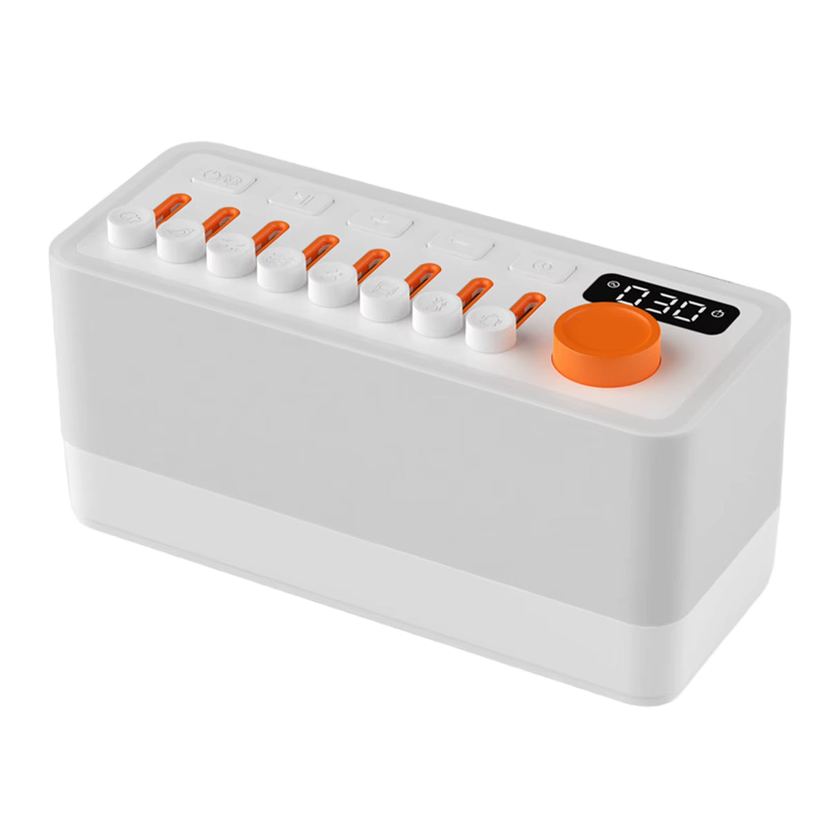 Smart Sleep Aid Speaker with RGB Night Light, 12 Colors, 8 Nature Sounds, White Noise Machine, Bluetooth-Compatible