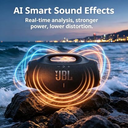 Rugged Wireless Boombox Speaker - IP68 Waterproof and Dustproof with Enhanced Bass for Outdoor Entertainment