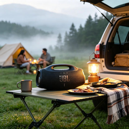 Rugged Wireless Boombox Speaker - IP68 Waterproof and Dustproof with Enhanced Bass for Outdoor Entertainment