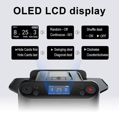 Automatic Card Dispenser for Outdoor Camping, Birthday Parties Adjustable Card Dealing Speed Desktop Gaming Equipment Card Machi