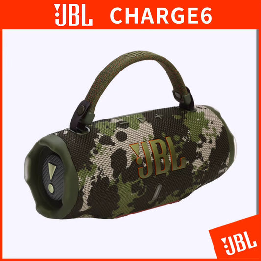 Charge 6 Outdoor Bluetooth Speaker with IP68 Waterproof Rating, 28-Hour Battery Life, Power Bank Function, and Auracast Audio Technology