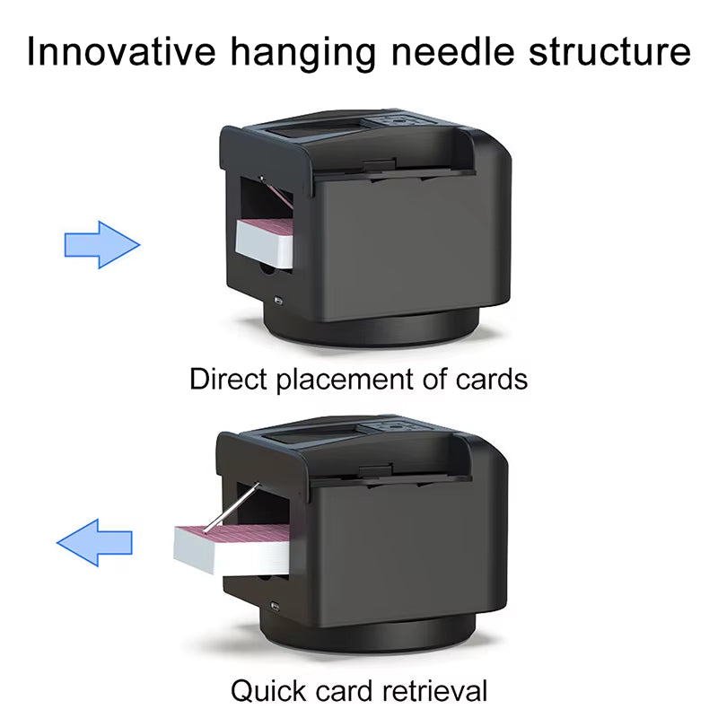 Automatic Card Dispenser for Outdoor Camping, Birthday Parties Adjustable Card Dealing Speed Desktop Gaming Equipment Card Machi