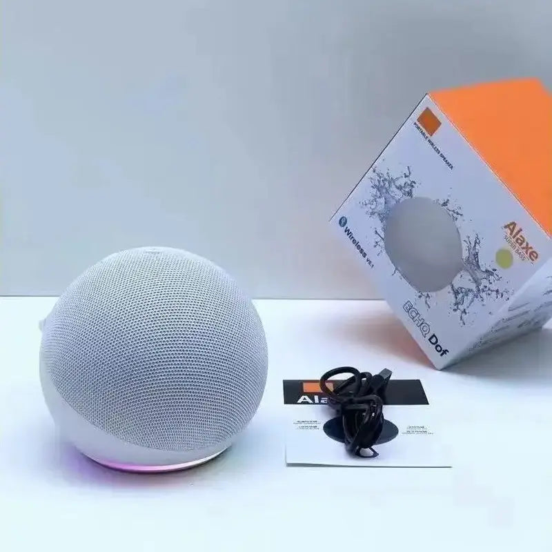 Compact Portable Wireless Bluetooth Speaker with RGB Lighting, Waterproof Subwoofer, USB Charging, and Multifunctional Features for Home and Outdoor Use