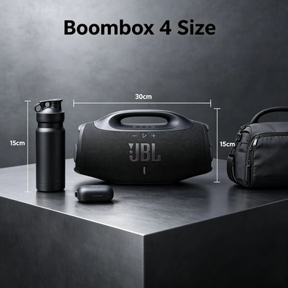 Rugged Wireless Boombox Speaker - IP68 Waterproof and Dustproof with Enhanced Bass for Outdoor Entertainment